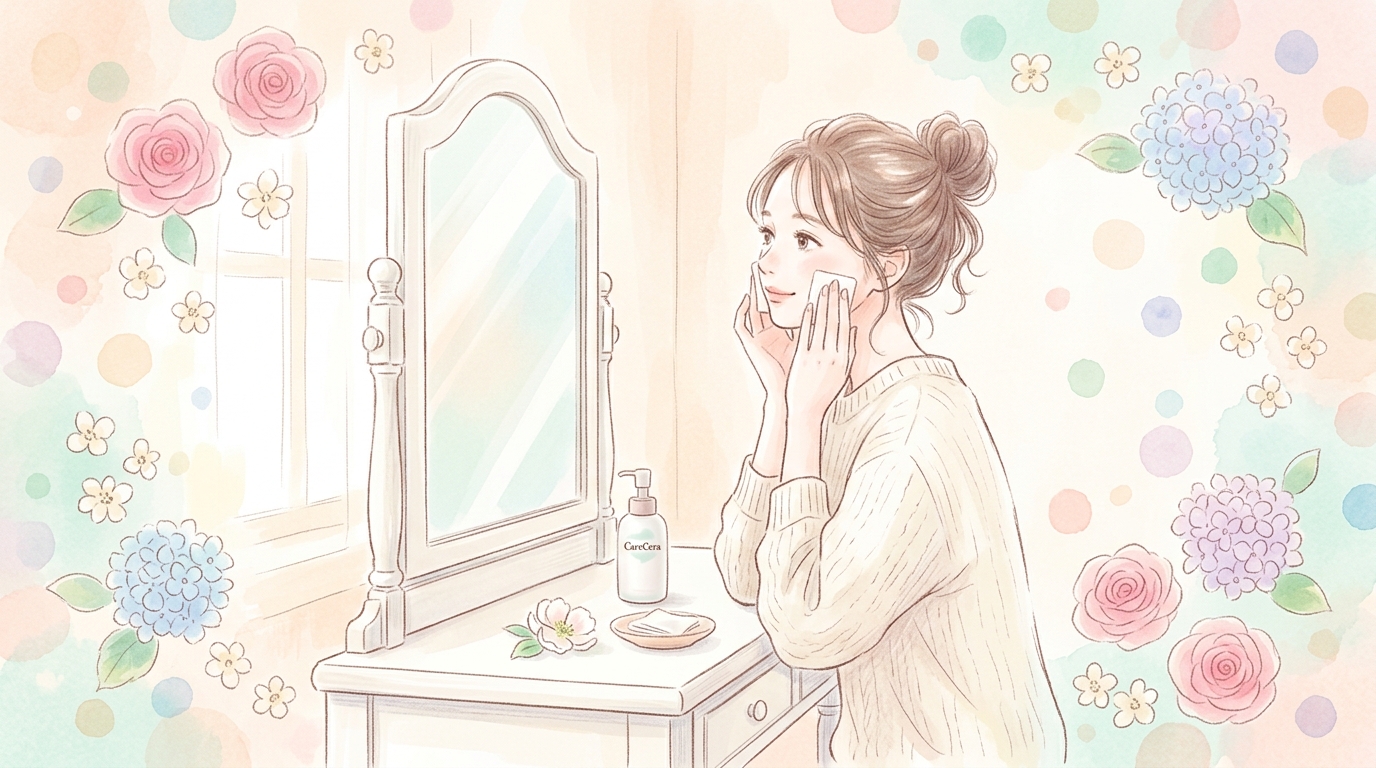 ケアセラの乳液でメイク落としは可能なの？気になる洗浄力の真実