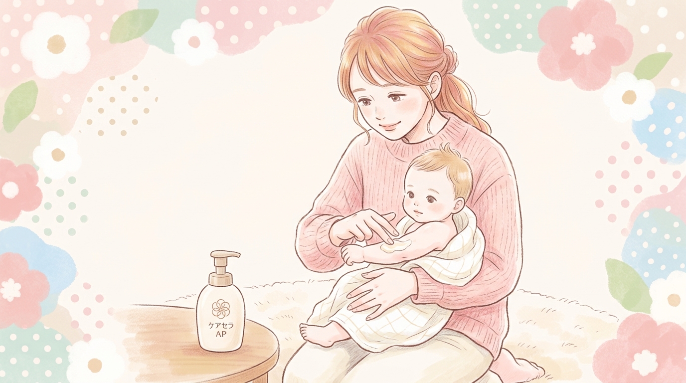 赤ちゃんのデリケート肌にケアセラAP乳液は「いつから」が安心？👶