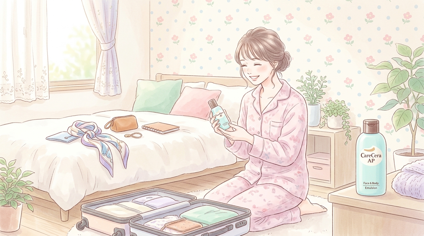 ケアセラ APフェイス＆ボディ乳液に旅行用サイズはある？お試しの有無を徹底調査
