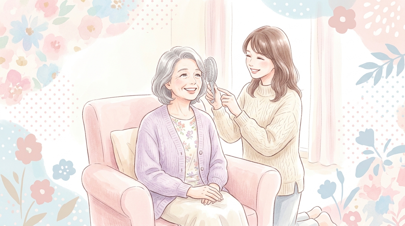 いつまでも美しくいてほしい母の笑顔を引き出すために