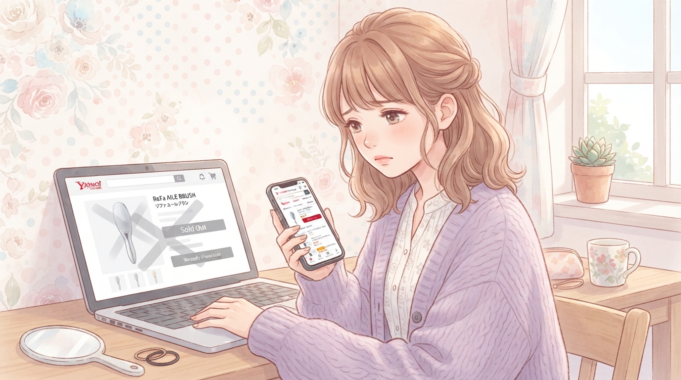 リファエールブラシが売り切れで買えないときのネット通販活用術