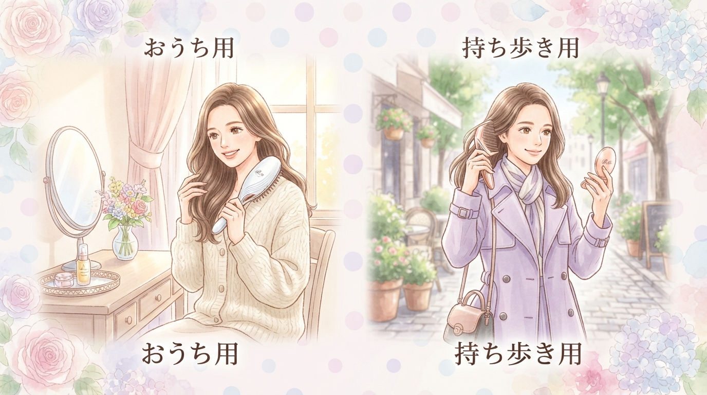 どっちを選ぶ?おうち用と持ち歩き用の決定的な使用シーン比較