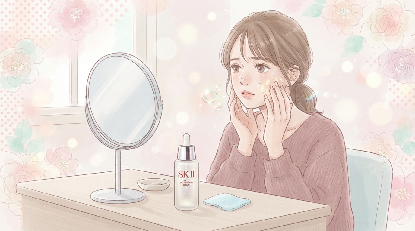 SK-II フェイシャル トリートメント セラムでべたつく原因と肌のサイン