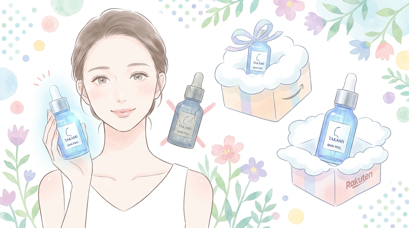 タカミスキンピールの偽物に注意！amazonと楽天で本物を確実に買う方法！
